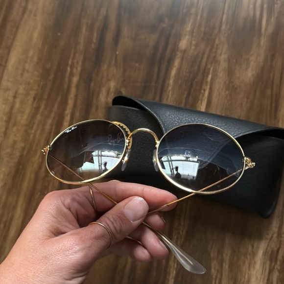 Ray-Ban RB3592 JA-JO 001/I9 50M Gold/Blue Gradient Sunglasses Round Lens - Picture 6 of 7